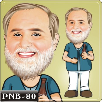 船長人像Q版漫畫PNB-80